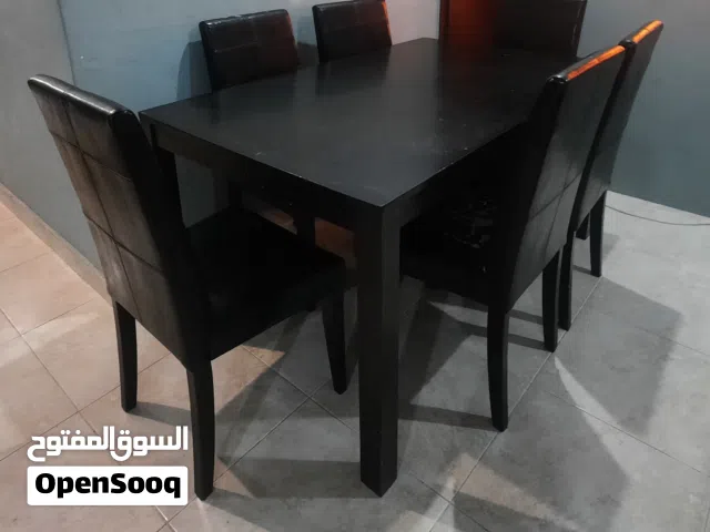 Wooden Dining Table with 6 chairs