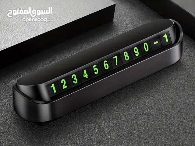 Car Dashboard Temporary Parking Movable Phone Number Plate
