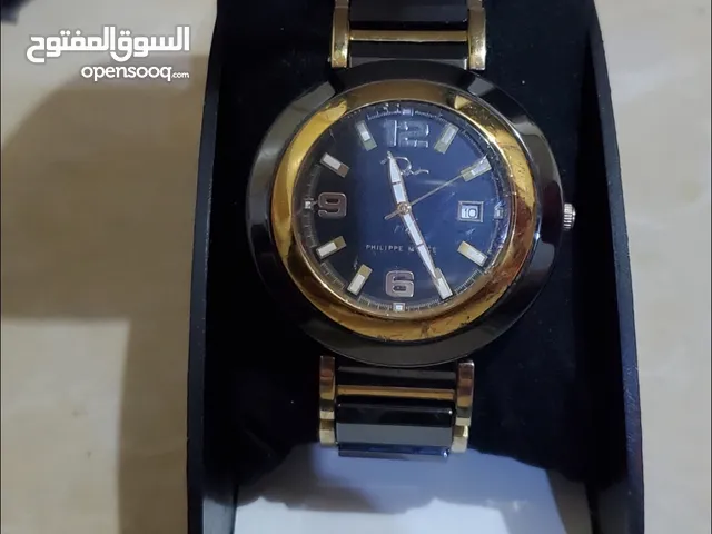 ساعه فيلب مارس وكاله مطلي ذهب ومن السيرامسك