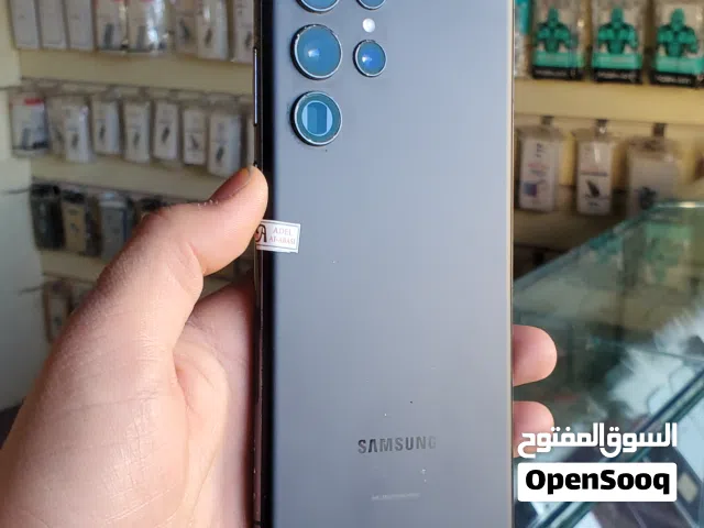 سامسونــــــج اس22 الترا ذاكره 128 رام8 رسمي العيب مشرخ وا2 نقاط