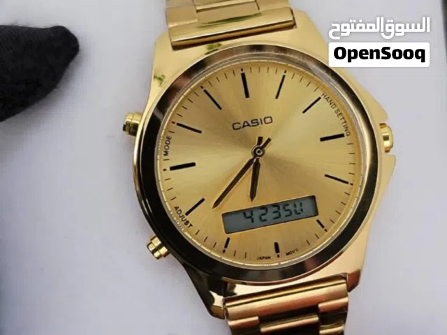 ساعة CASIO الفاخرة – أناقة الكلاسيك مع لمسة عصرية متوفر حصرياً لدى لوكسيا للساعات والفن اليدوي