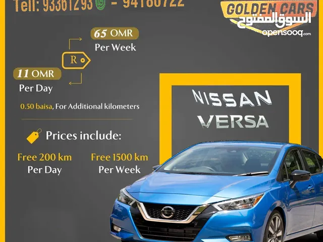 Nissan Versaa for rent