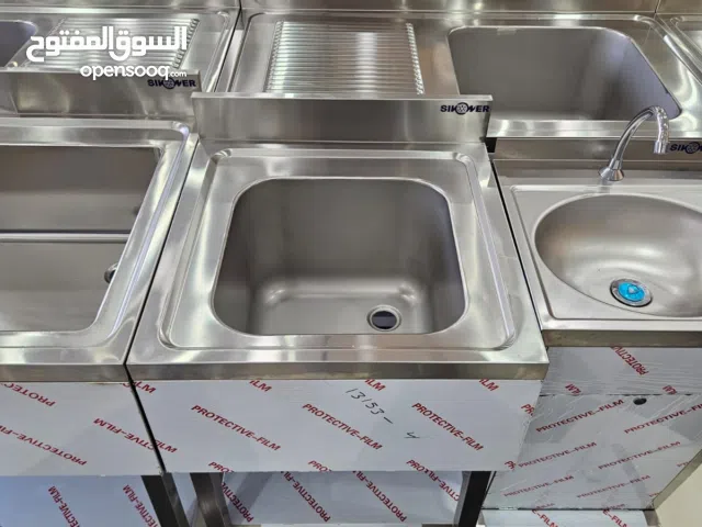 حوض استيل سنجل سمك تقيل Single bowl sink Size:600* 600*850 mm  Bowl:400*400*300mm
