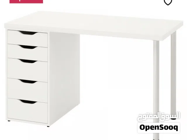 Ikea lagkapten table + alex drawer