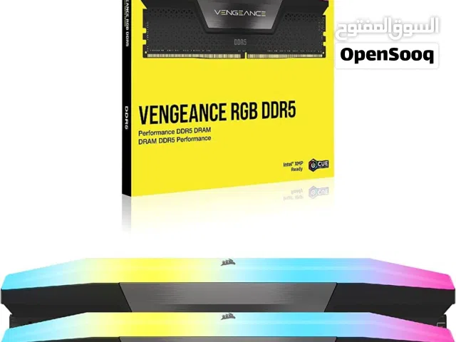Corsair VENGEANCE RGB DDR5 RAM 32GB (2x16GB) 6400MHz CL36 Intel XMP iCUE Compatible Computer Memory