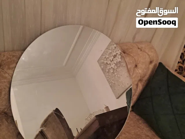 مراية زجاج حجم كبير دائرية غير مستعملة