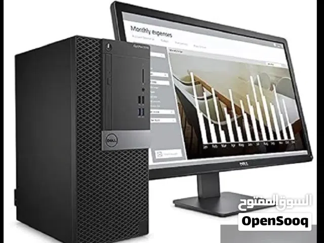 إعلان بيع جهاز كمبيوتر مكتبي كامل مع شاشه   مناسب للدراسة، التصفح، والألعاب الخفيفة  :