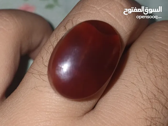 عقيق كرزي مزعفر طبيعي درجة اولى – 21.8mm