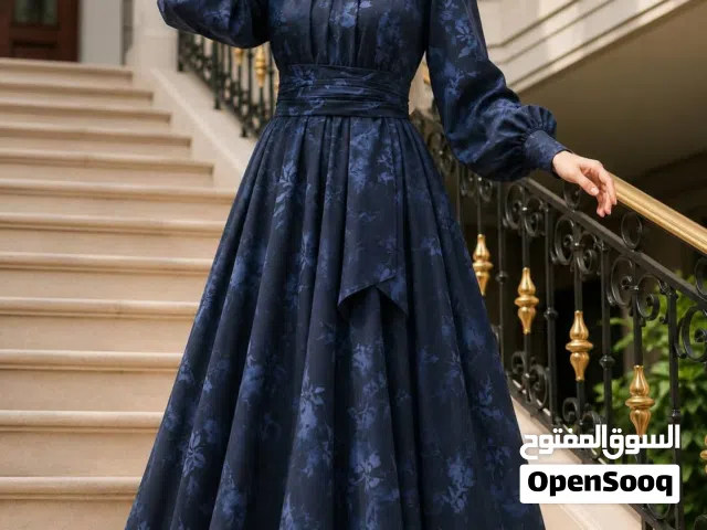 فستـان معـرق دبـل كلـوش