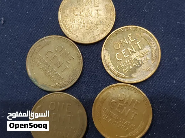 سنتات القمح سنتات امريكيه قديمه نادره عملات متنوعه مختلفه