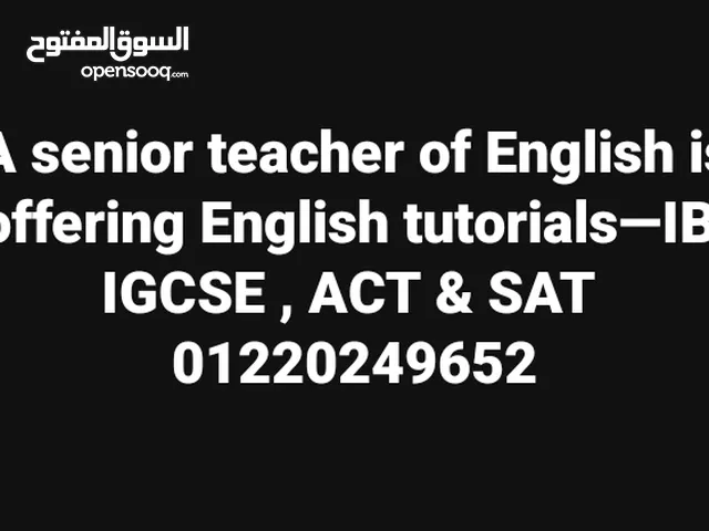 مدرس لغة إنجليزية ناشونال و إنترناشيونال