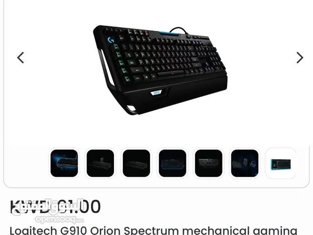 For Sale: Logitech G910 Orion Spectrum Gaming Keyboard For 40 kd
