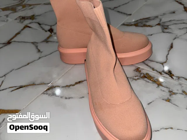 Bottines Sock Boots Rose Poudré – Taille 38 – Très Bon État