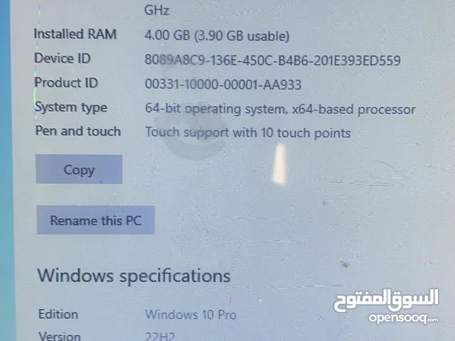 نقطة بيع شاشتين لمس مع طابعتين ودرج
