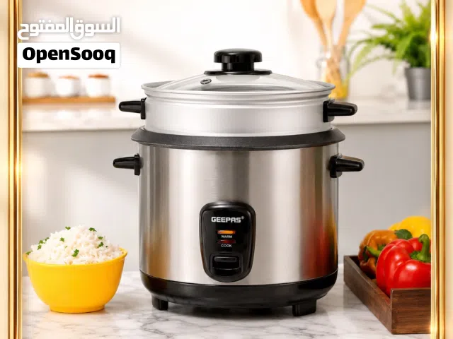 Geepas 1.5 ltr rice cooker with streamer