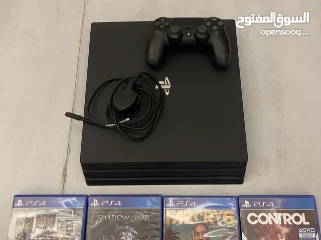 Playstation 4 Pro + 5 Games بليستيشن 4 برو مع 5 العاب