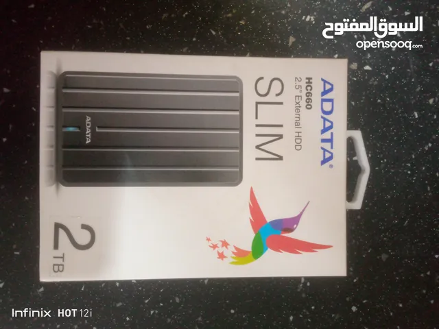 هارديسك خارجي من شركة ATATA 2TB جديد غير مستعمل