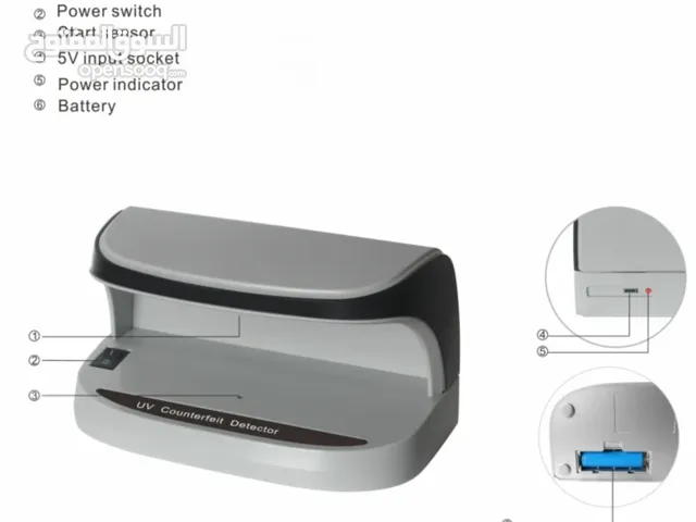 كاشف العملة المزورة MODEL NO. AL-09 UV DETECTOR