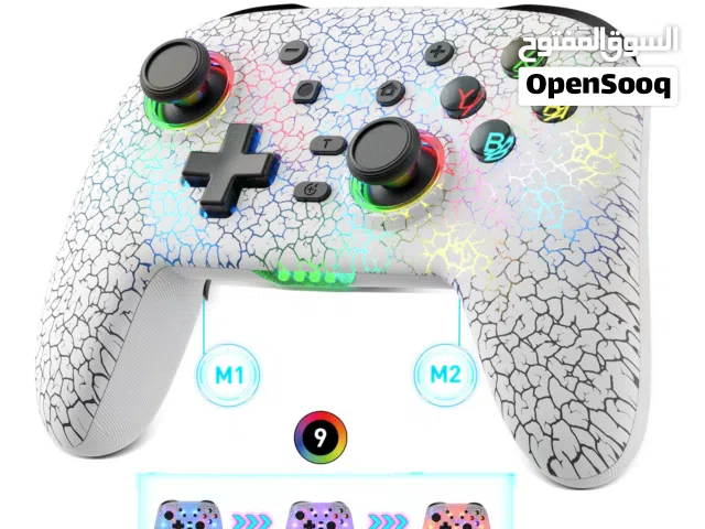 يد تحكم RGP لألعاب لاسلكية احترافية (Wireless Gaming Controller) - موديل S09 تعمل على جميع الأجهزة