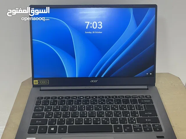 Acer Swift 3 Core i5 شاشة FHD 14” SSD 256GB سريع لابتوب نظيف مع شنطة
