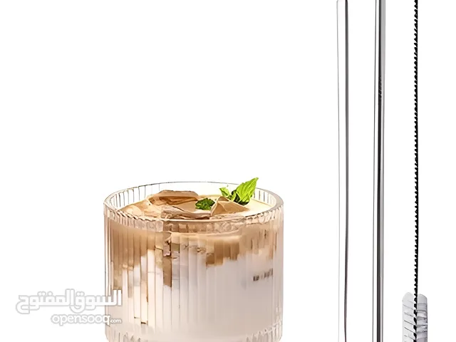 عرض جملة فاخر – أكواب زجاجية مع ملحقات متوفر 50 كوب زجاجي راقٍ كل كوب يحتوي على: ملعقة +
