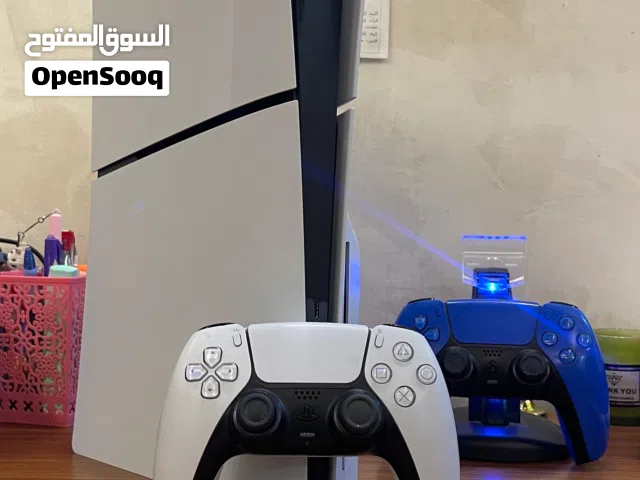PlayStation 5 slim ( Disk Drive edition)    فايف سلم نسخه مدخل السيدي بحال الجديد ما في خدش صغير