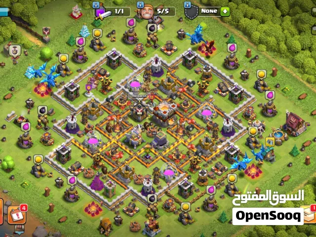 Clash of Clans Account - TH11 Max Heroes  4295 Gems  Level 124