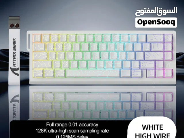 ATTACK SHARK X68 HE 8000 مغناطيسي ويوجد جميع الالوان