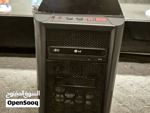 pc case with motherboard
