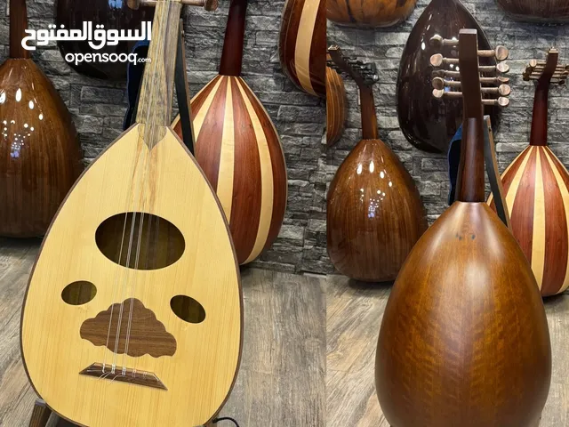 عود حجم نص كولتي عالي مكفول كامل جديد مع شنته وريشه صناعه جواهر موسيقى
