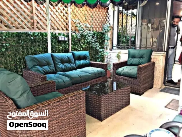 فرش طقم رتان 5مقاعد ب35د شامل التوصيل تتوفر جميع الالوان