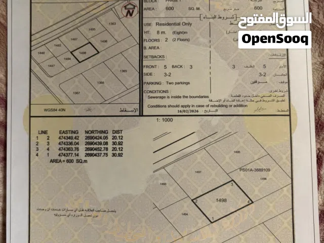 ارض سكنيه للبيع