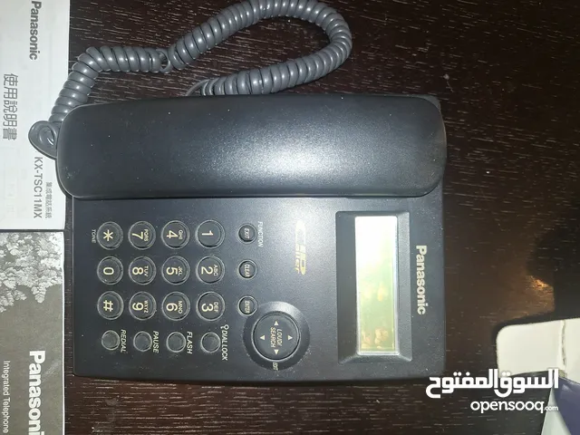 تلفون Panasonic لون اسود كاشف للارقام مستعمل وبحالة ممتازة للبيع