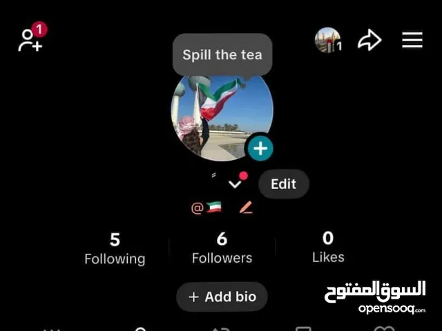 حساب تيك توك ( علم الكويت)