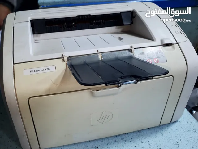 متوفر لدى ( مكي تكنولوجي ) طابعة ليزر اسود hp 1018 مستخدم نظيف جدآ