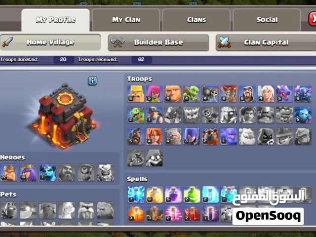 clash of clans account for sale all things are fully upgraded