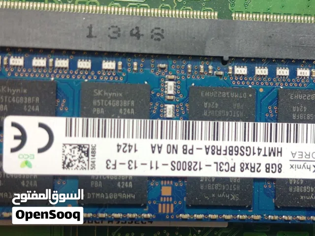 قطعة رام نظيفه 8GB)   DDR3) بسرعة 1600ميجاهيرتز