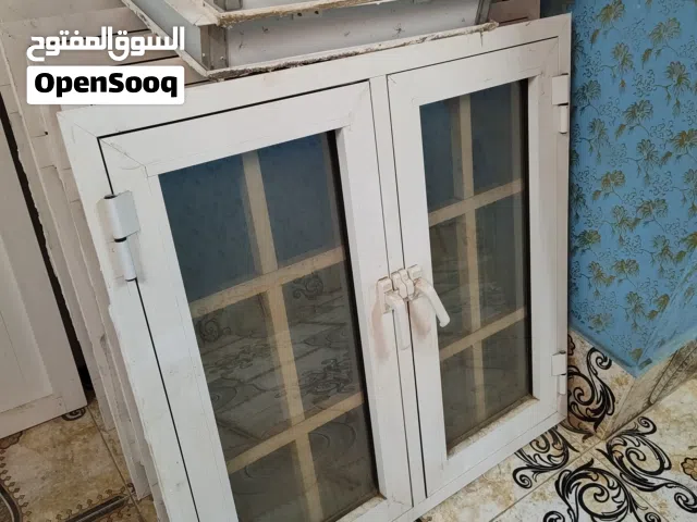 نوافذ المنيوم مقاس 200 سم في 200 وحده ب30 باقي 5 درايش