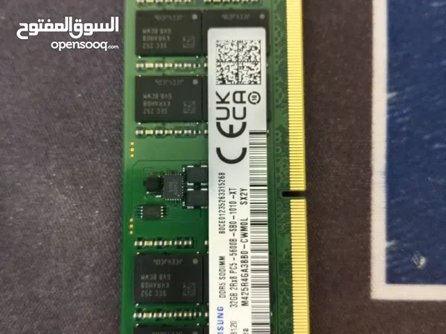رام 32 من شركة سامسونج 32 GB Ram DDR5 5600 Mhz