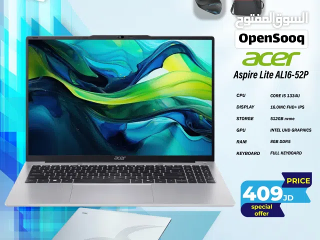 لابتوب ايسر اي 5 Laptop Acer i5 بافضل الاسعار