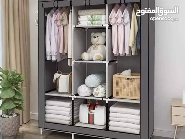 خزانة ملابس قماشية تستخدم لغرف نوم الأطفال و الكبار تحافظ على شكل الغرفة و لا تأخذ حيز و توفر مساحة