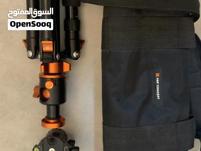 Sturdy Camera Tripod with Carry Bag — Fluid Head Included