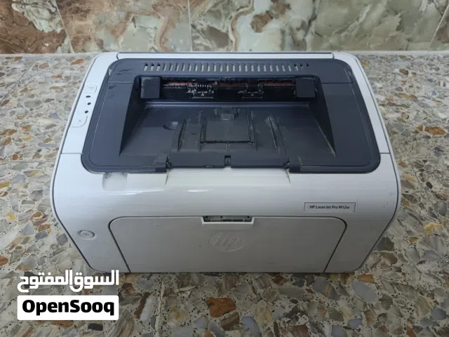طابعة hp laser jet pro m102w وايفاي ابيض واسود نظيفة حيل
