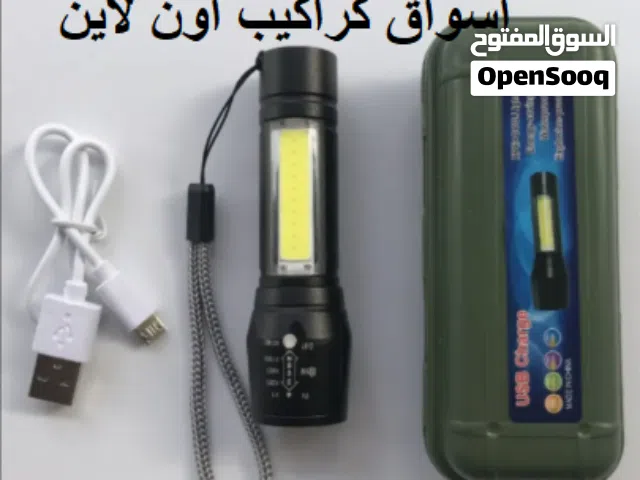 مصباح يدوي تكتيكي صغير بتقنية LED مع إمكانية تكبير الضوء عالي الجودة