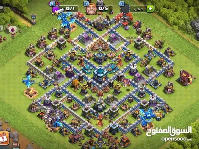 للبيع حساب كلاش اوف كلانس تاون 13 3نجوم لتواصل واتساب فقط