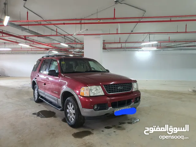 Ford explorer 2002 burgundy color 7 seater double option well maintained suv in kku al gara abha