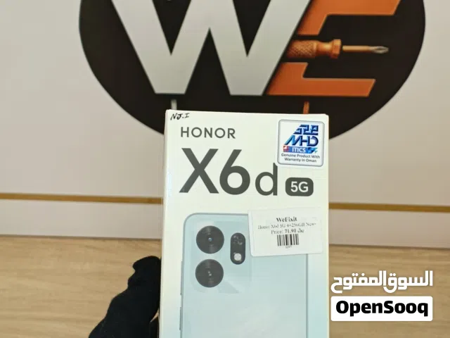 HONOR X6d 5G  ROM:256 GB RAM:4GB COLOUR:Ocean cyan