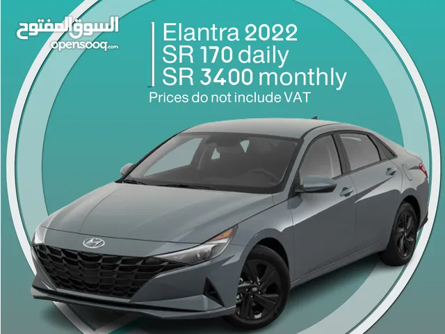 Hyundai Elantra 2022 for rent - Free delivery for monthly rental