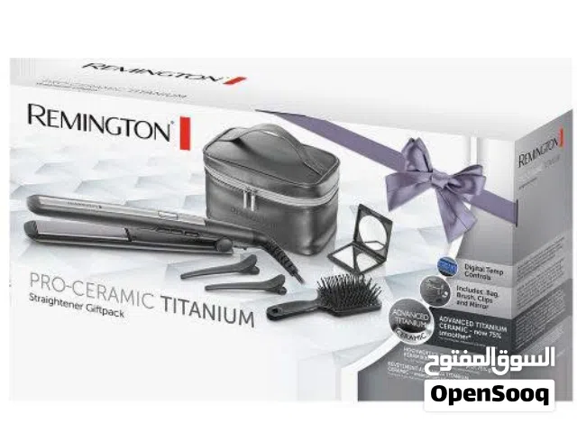 مكواه شعر ريمنجتون برو سيراميك وتيتانيوم Remington Pro_ Ceramic,Titanium _ Gift pack