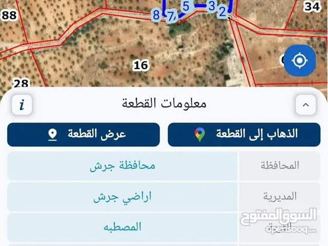 ارض للبيع جرش المصطبة